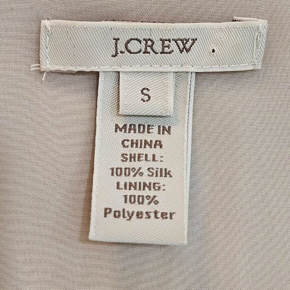 J.Crew Sequin Silk Blouse Size Small Beige Bling Party Festival Sparkle - Picture 6 of 9